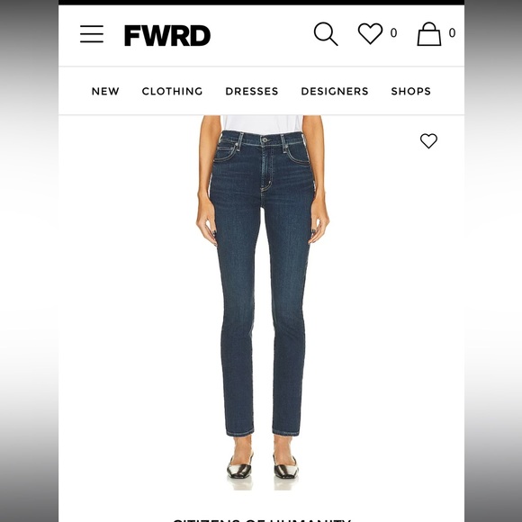 EUC Citizens of Humanity
Women's Blue Olivia High Rise Slim Sz 27 - Picture 6 of 9